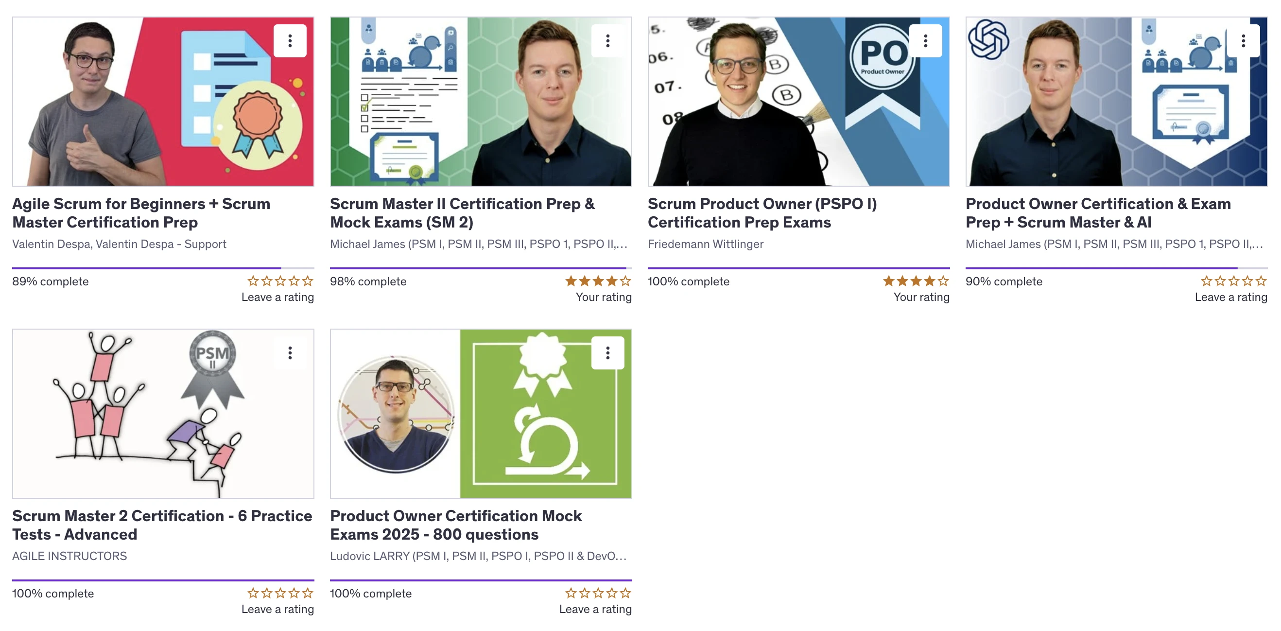 Udemy courses can provide additional insights and practice questions.